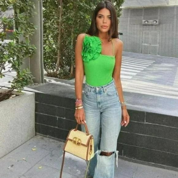 ZARA FLORAL SWIMSUIT - Picture 11 of 14